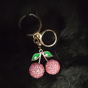 Sparkling Cherry Keychain